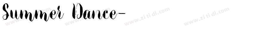 Summer Dance字体转换
